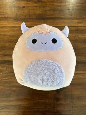 Squishmallow Yeti Pink and Purple Medium Size (11-13”)